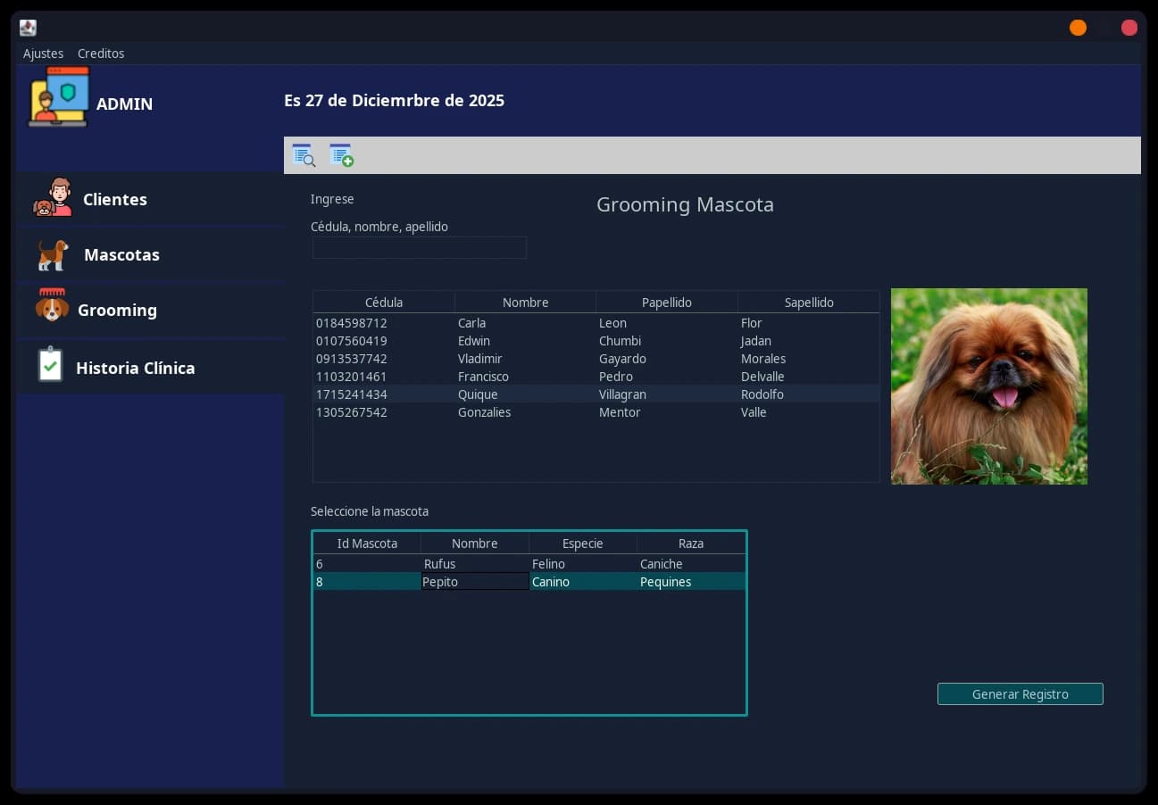 Sistema de Gestión Mascotas Médican 3